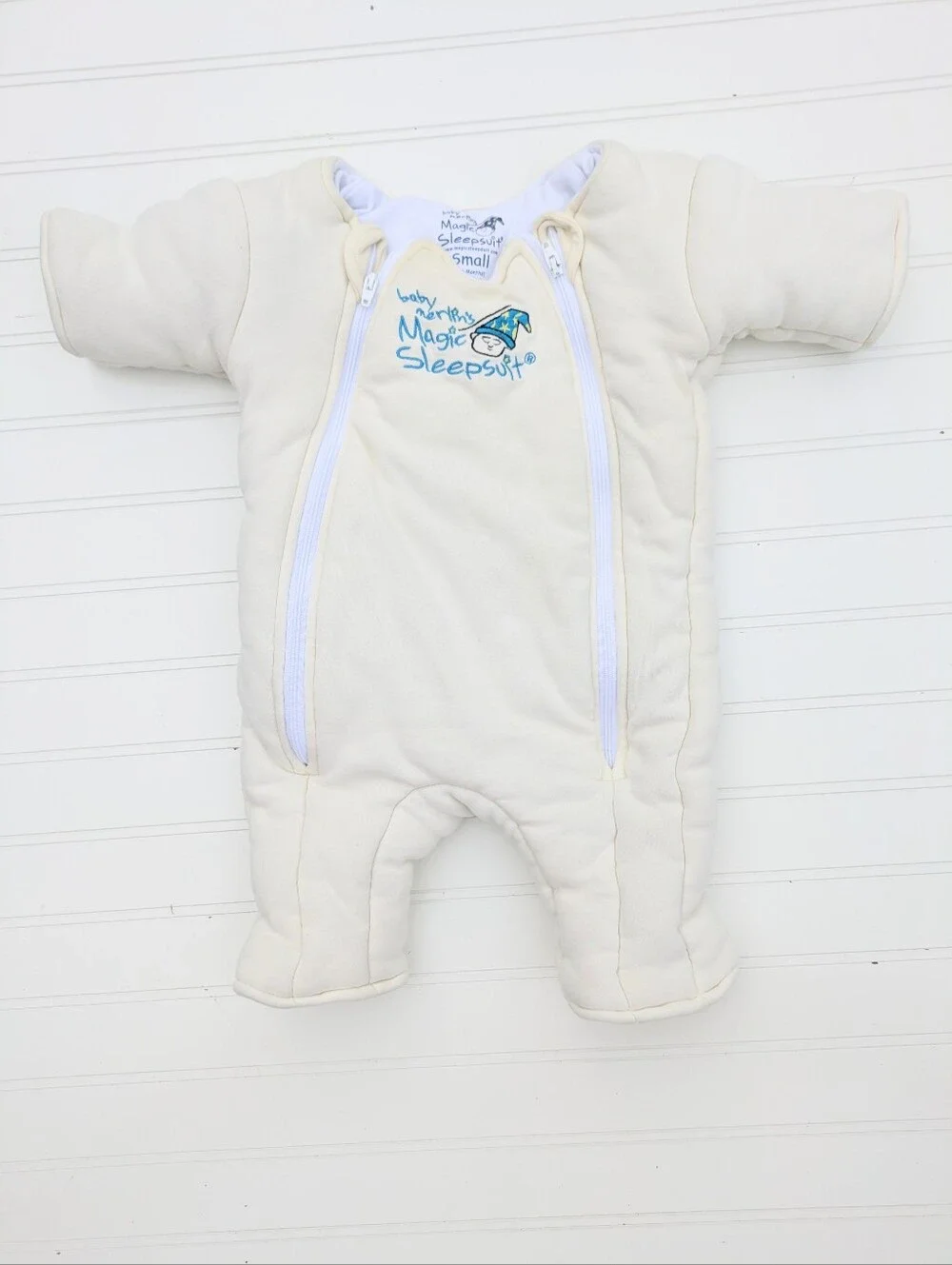 Baby Merlin's Magic Sleepsuit- Yellow Cotton, Washed But Unworn